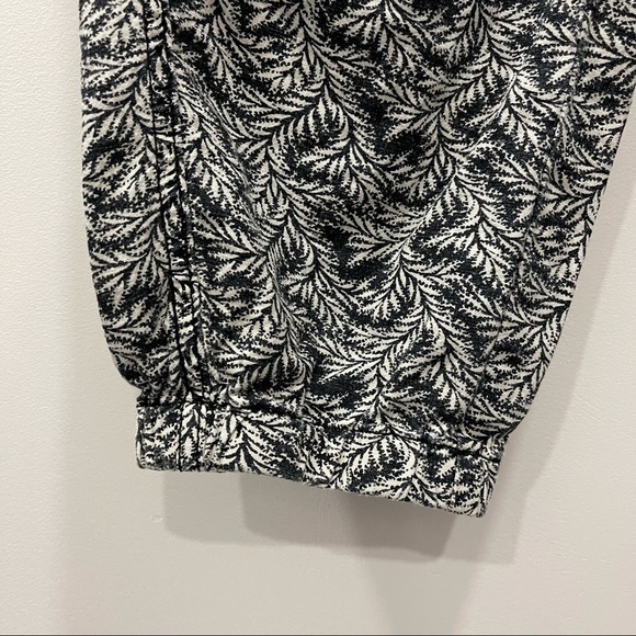 Anthropologie Rhys Utility Linen Printed Jogger Pants Drawstring Medium - Picture 6 of 13